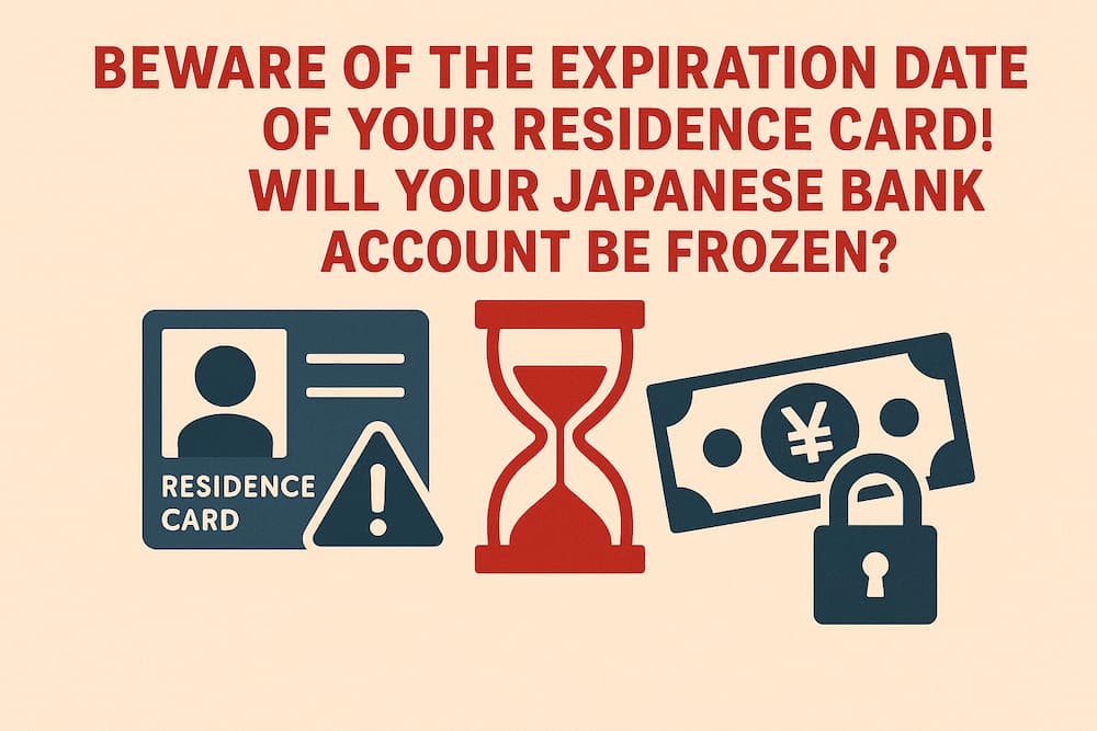 Beware of the expiration date of your residence card! Will your Japanese bank account be frozen?