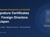 Signature certificates for foreign directors in Japan – Kobe Legal Partners